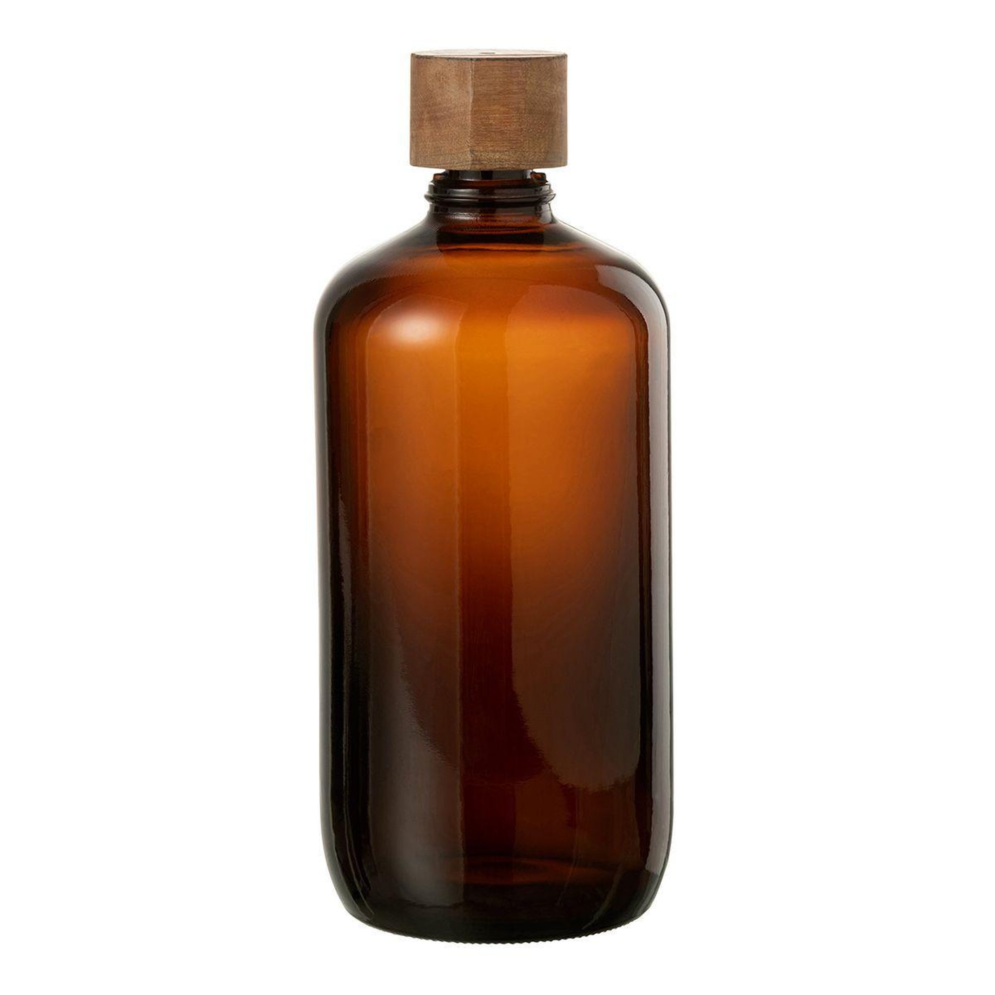 Voir la diapositive 1 : J-LINE Bouteille en Verre  Vintage  33cm Marron