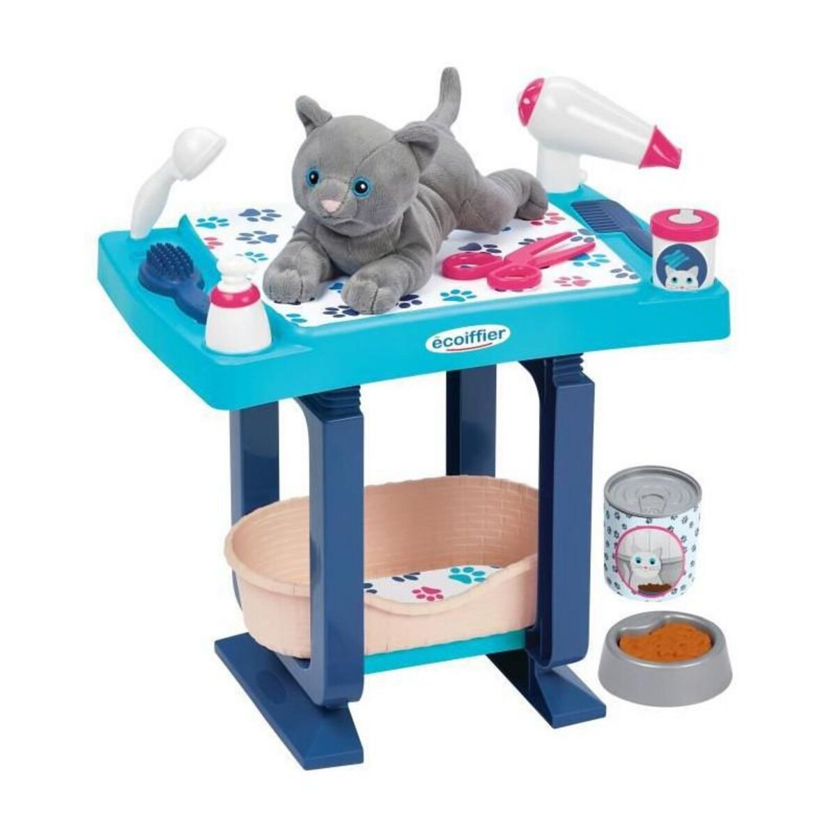 Ecoiffier Table de toilettage ECOIFFIER Bleu Des 18 mois