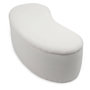 Voir la diapositive 4 : Paris Prix Banquette & Coffre Bouclette  Courbe  120cm Blanc