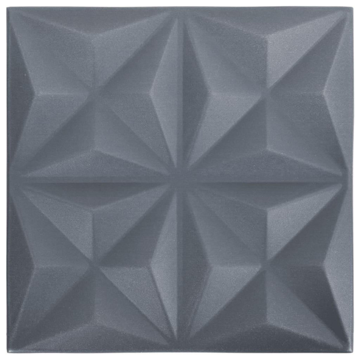 VIDAXL Panneaux muraux 3D 48 pcs 50x50 cm gris origami 12 m²