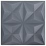 Voir la diapositive 2 : VIDAXL Panneaux muraux 3D 48 pcs 50x50 cm gris origami 12 m²