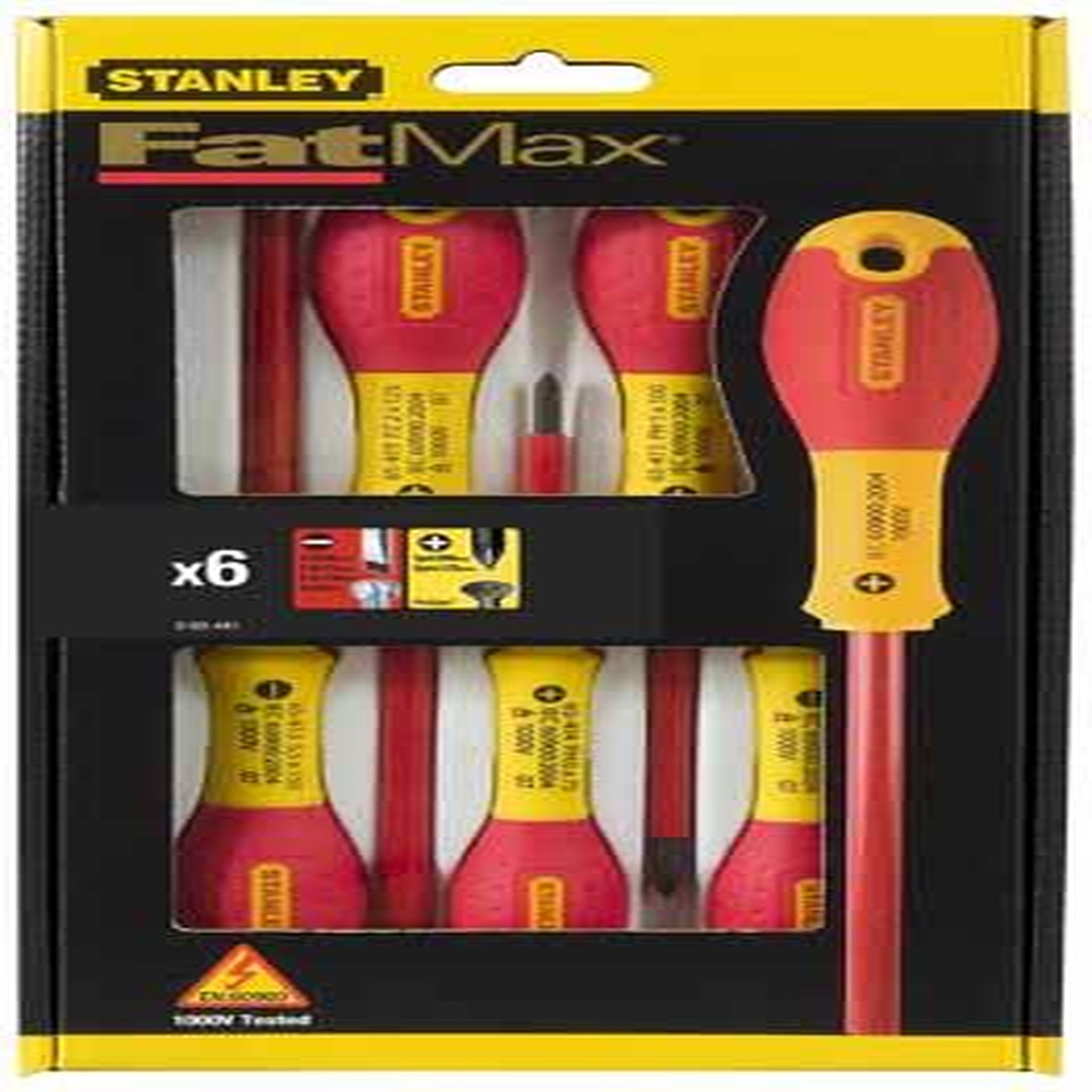 Stanley Jeu 6 tournevis fatmax + testeur