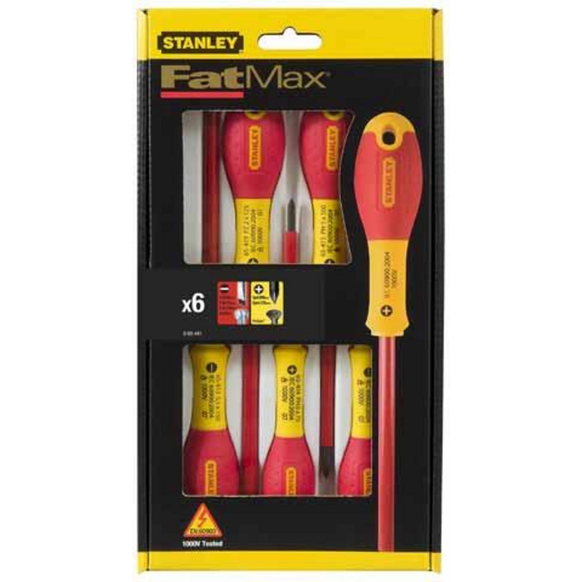 Stanley Jeu 6 tournevis fatmax + testeur