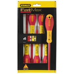 Stanley Jeu 6 tournevis fatmax + testeur