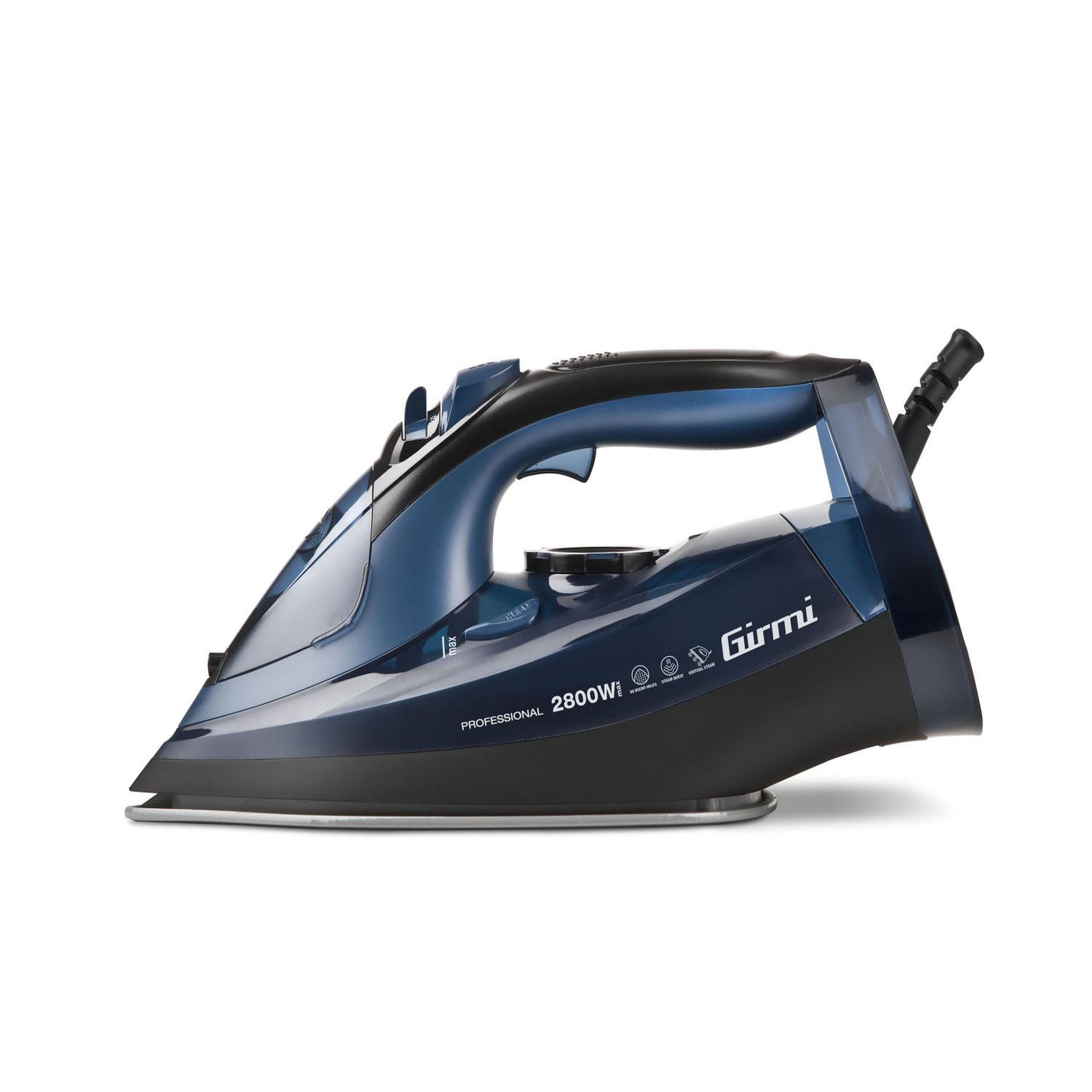 GIRMI Girmi st62 fer à repasser à sec ou à vapeur semelle en acier inoxydable 2800 w noir, violet