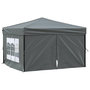 Voir la diapositive 2 : VIDAXL Tente de reception pliable avec parois Anthracite 3x3 m