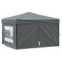 Voir la diapositive 2 : VIDAXL Tente de reception pliable avec parois Anthracite 3x3 m
