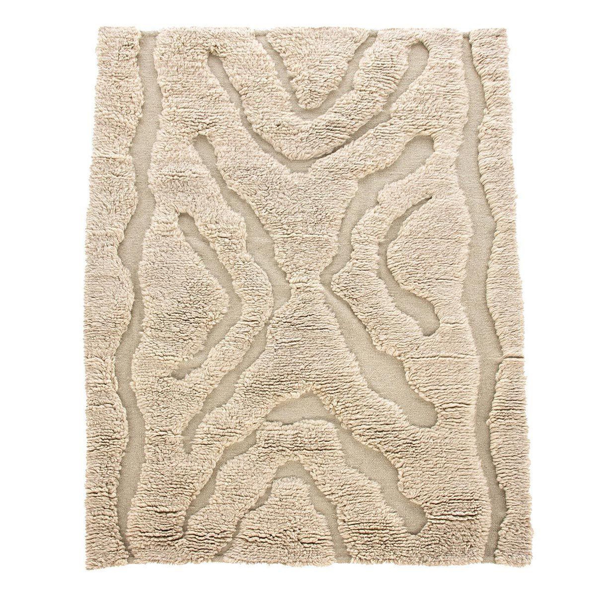 Paris Prix Tapis déco en laine  trondheim x josefin  172x240cm beige