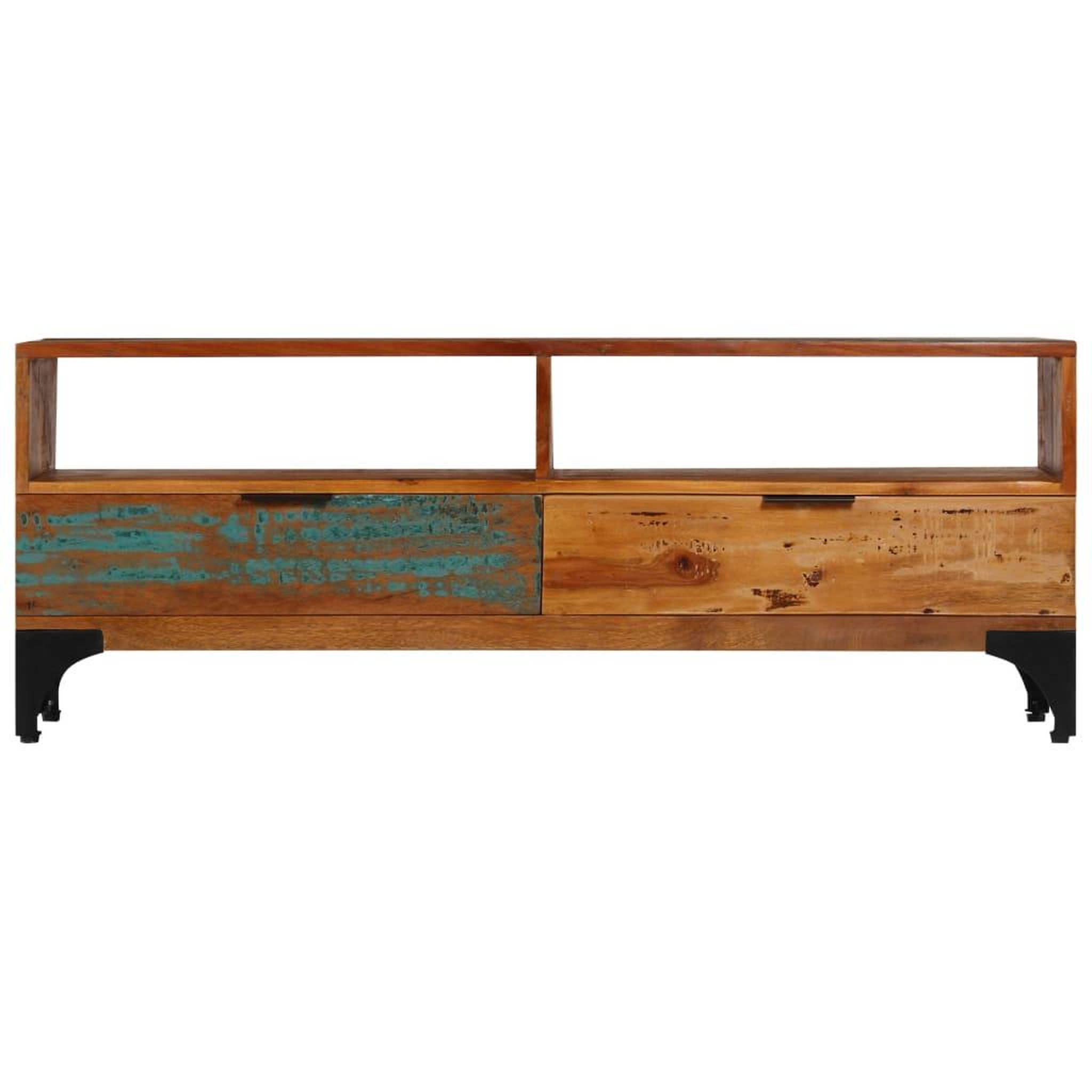 Voir la diapositive 2 : VIDAXL Meuble TV 118x35x45 cm Bois de recuperation massif