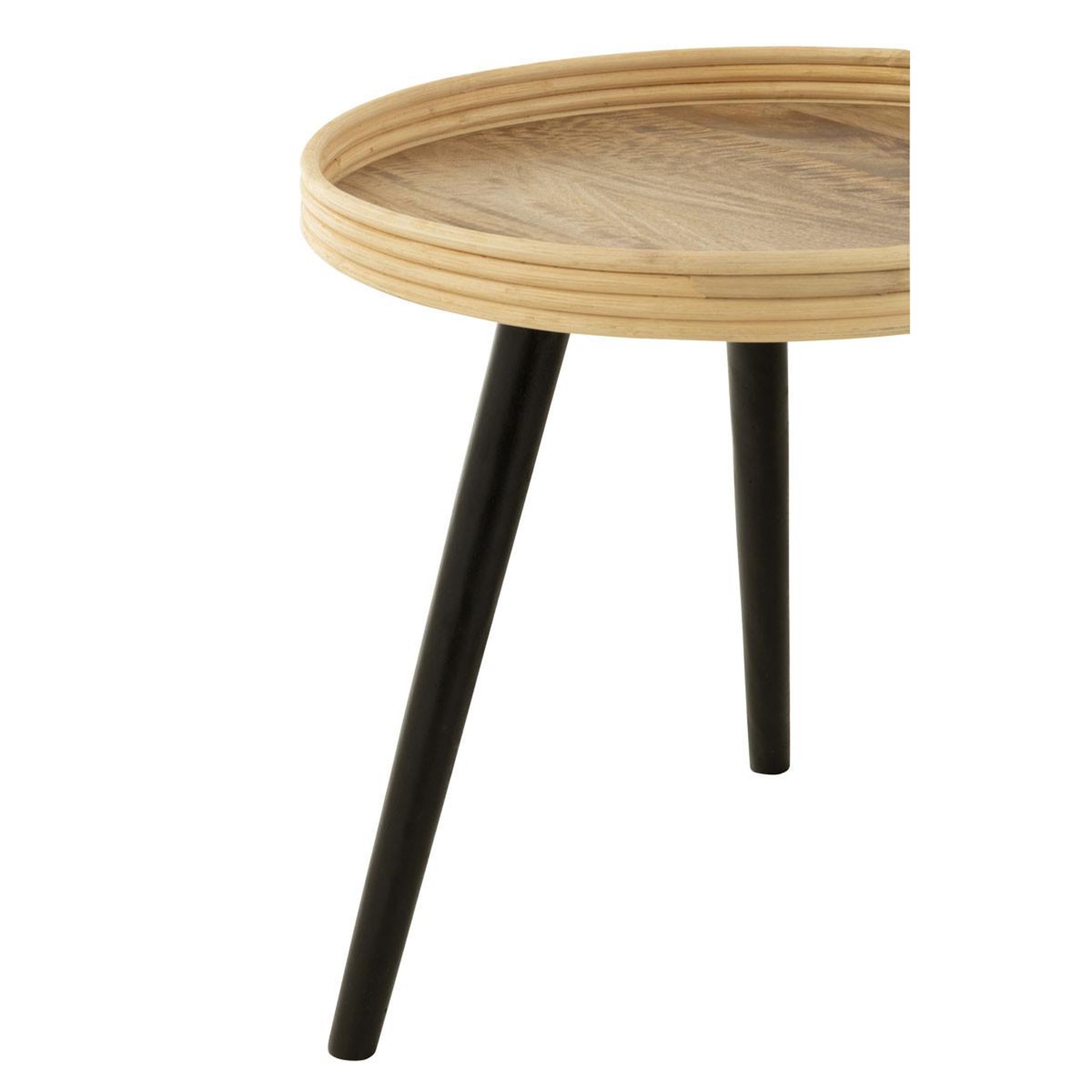 Voir la diapositive 5 : J-LINE Lot de 3 tables gigognes  perry  70cm naturel