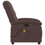 Voir la diapositive 5 : VIDAXL Fauteuil de massage inclinable Marron fonce Tissu