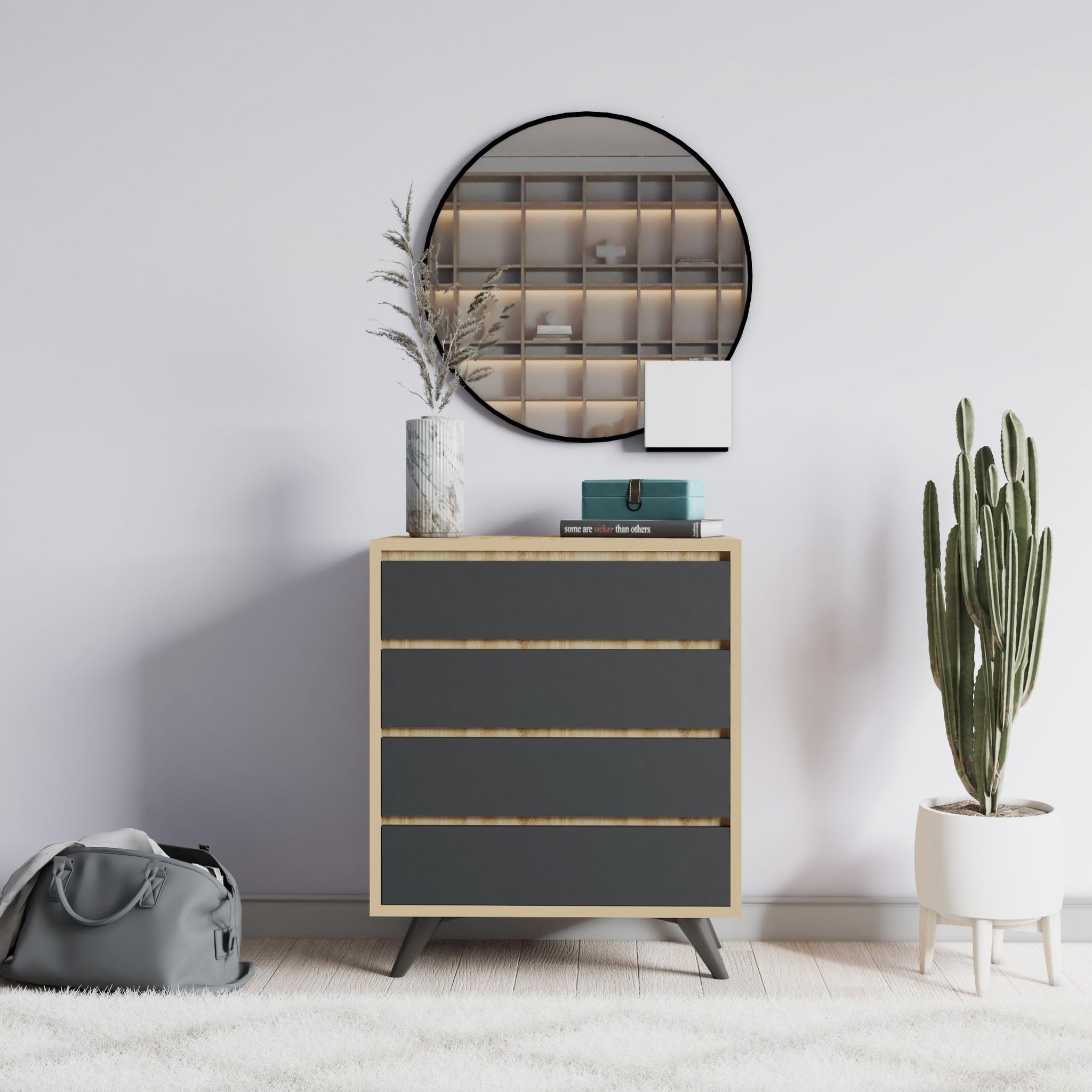 Voir la diapositive 2 : Habitat et Jardin Commode en bois  suvera  - 70 x 40 x 86 cm - marron