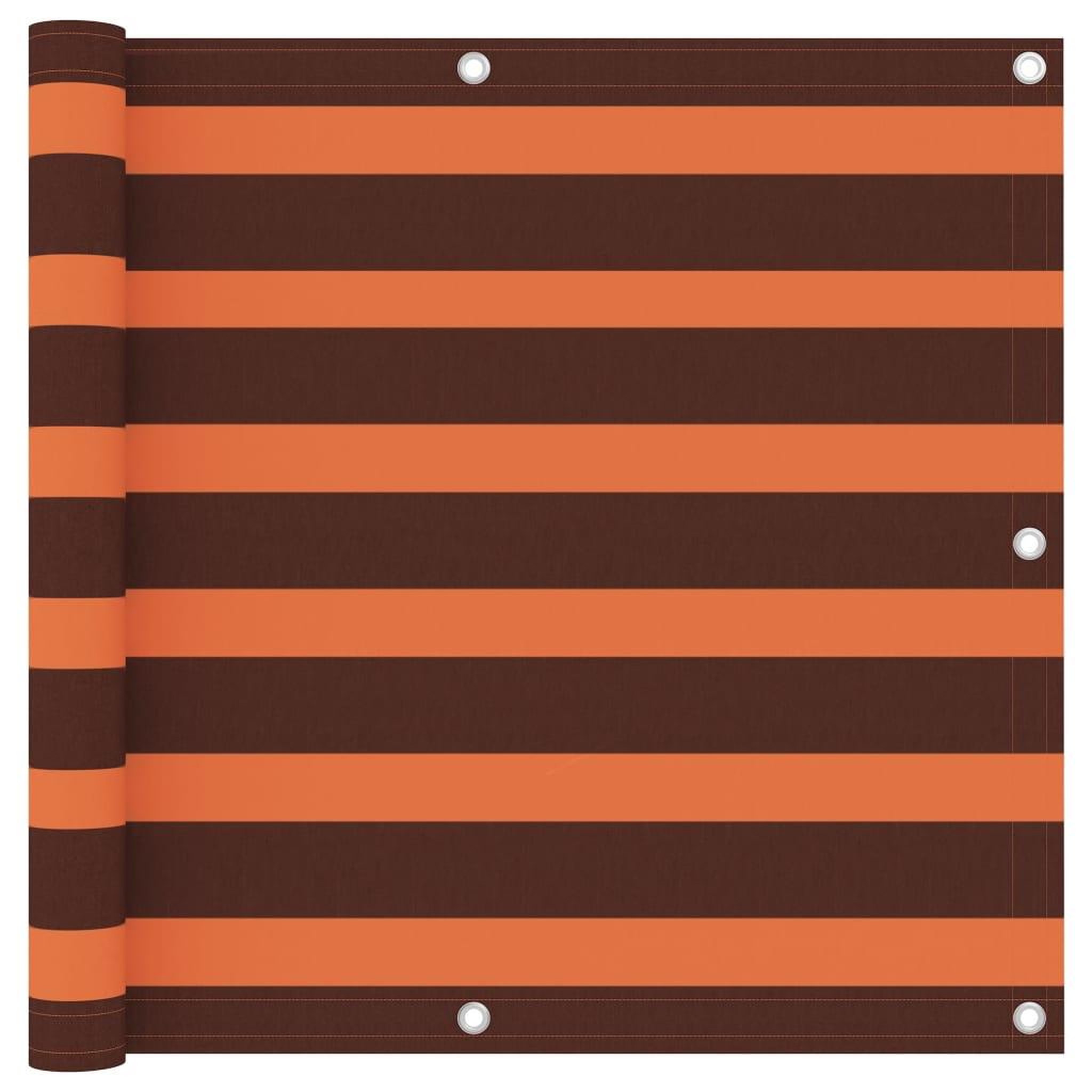 Voir la diapositive 1 : VIDAXL Ecran de balcon Orange et marron 90x400 cm Tissu Oxford