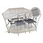 Jardiline Housse de protection Cover Line pour table rectangulaire + 6 chaises - 190 x 120 x 70 cm - Jardiline