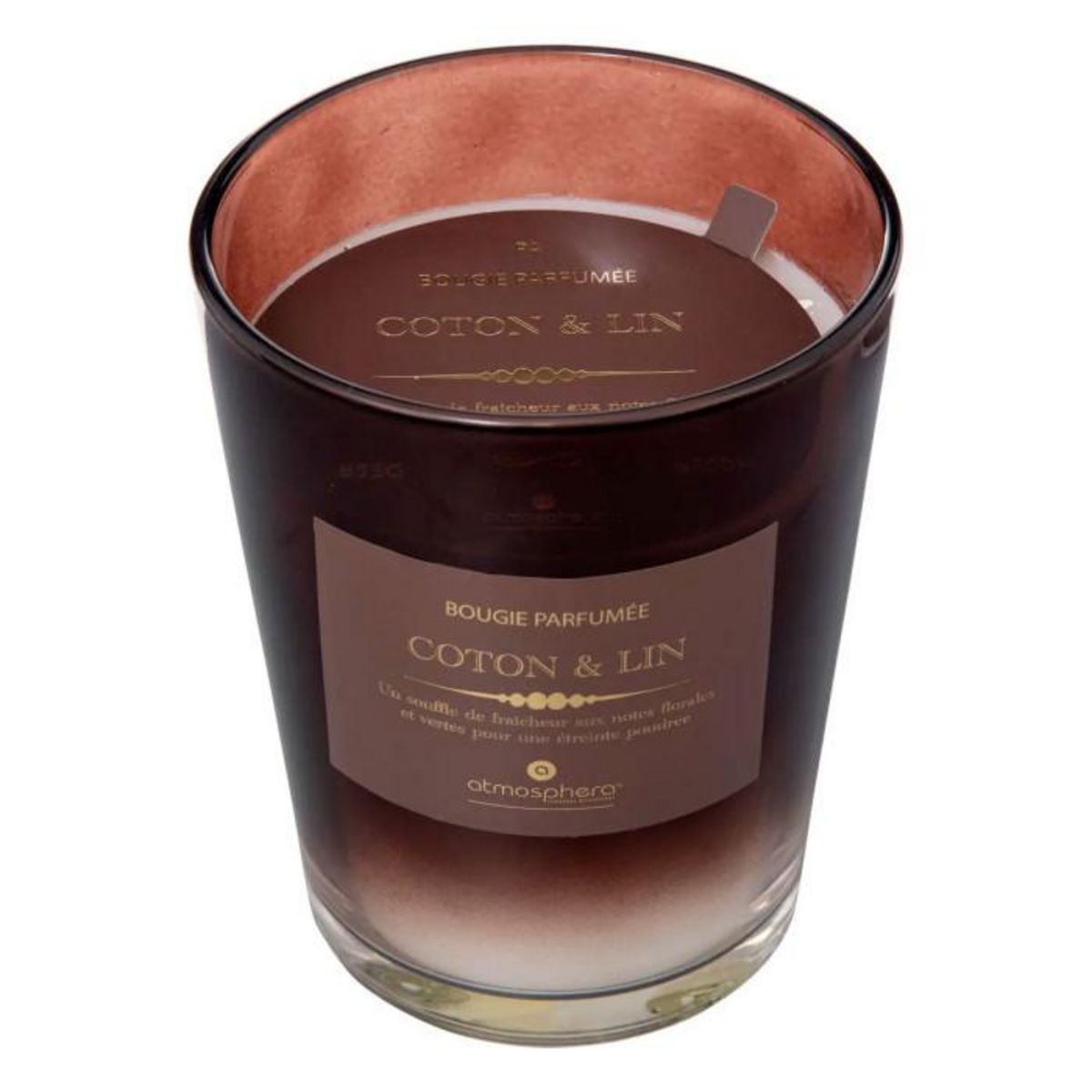 ATMOSPHERA Bougie Parfumée  Alma  855g Coton & Lin