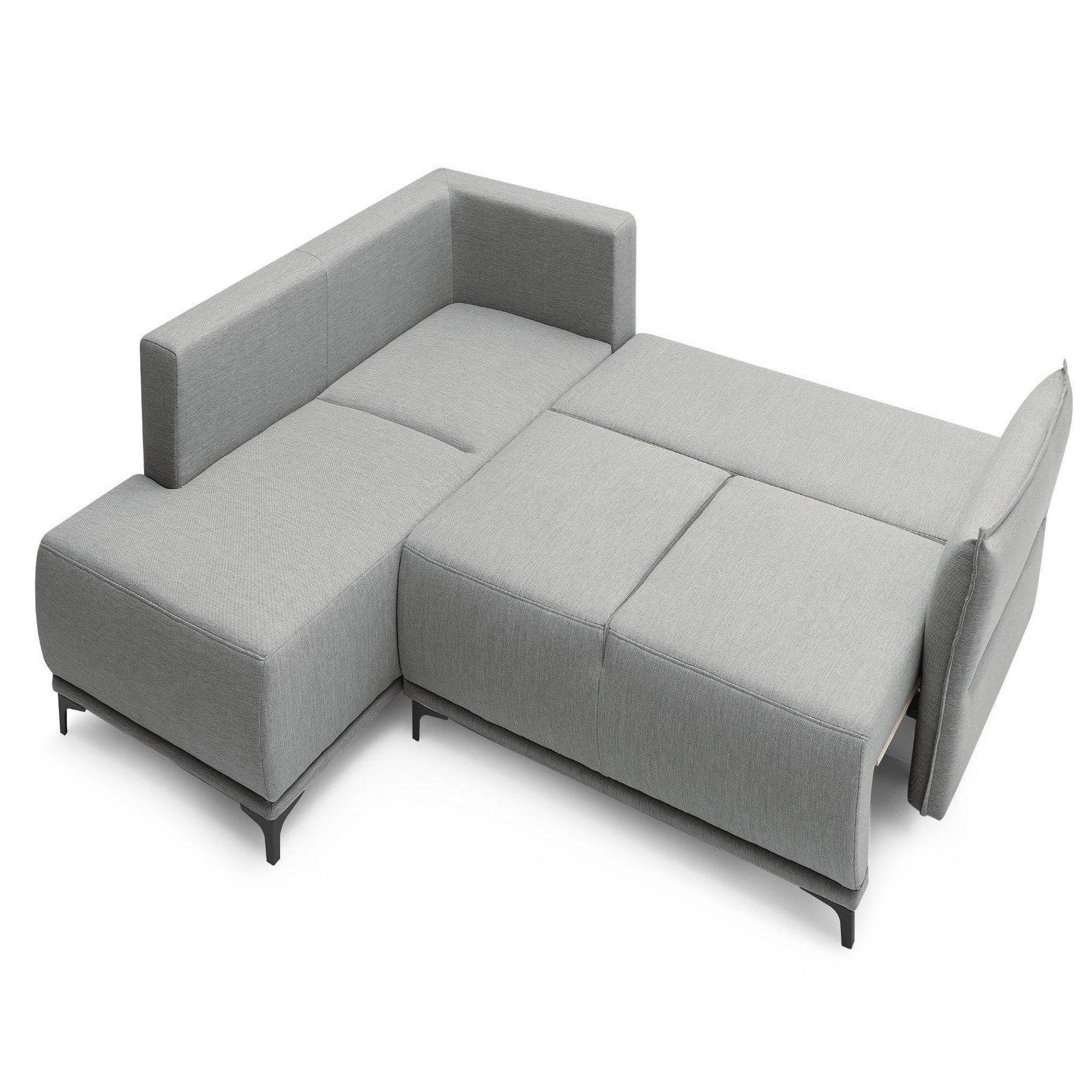 Voir la diapositive 2 : LISA DESIGN Arya - canapé d'angle convertible - avec coffre - 5 places - style contemporain - gauche