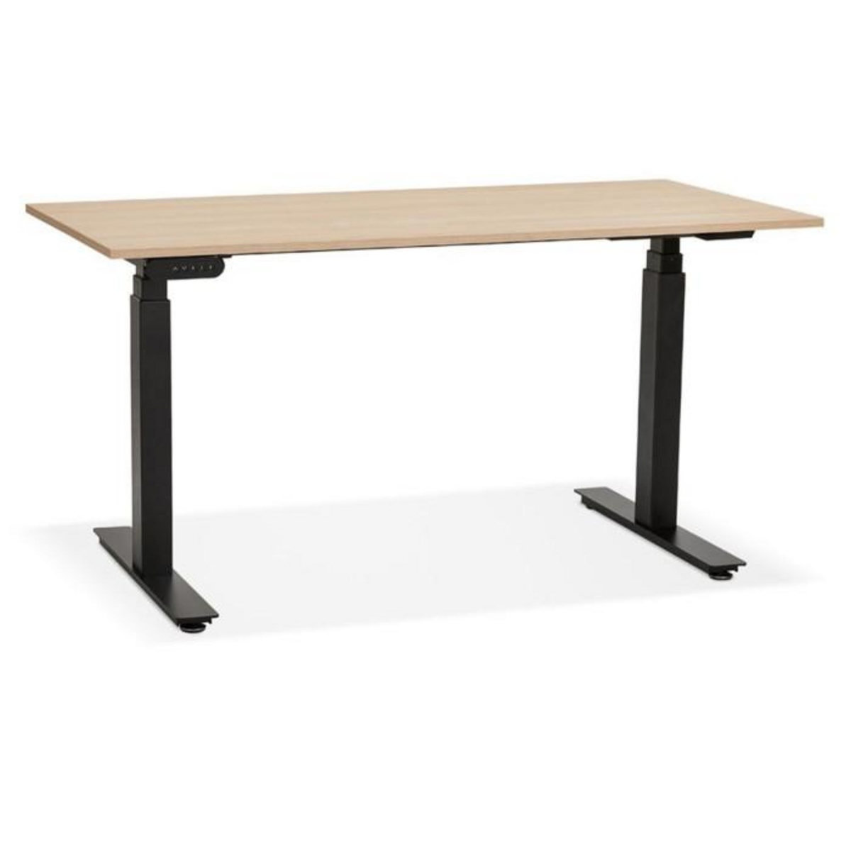 Paris Prix Bureau Design Réglable  Électrique  140cm Naturel & Noir