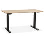 Voir la diapositive 1 : Paris Prix Bureau Design Réglable  Électrique  140cm Naturel & Noir