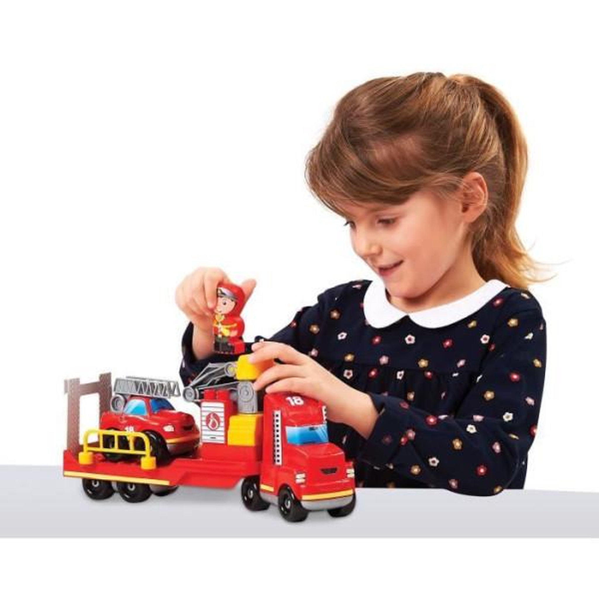 Voir la diapositive 2 : Ecoiffier Ecoiffier Intervention pompier, Abrick 3290, Jeu de construction pour enfant, Camion pompier 32 cm, Des 18 mois, Fabriqué en Fr