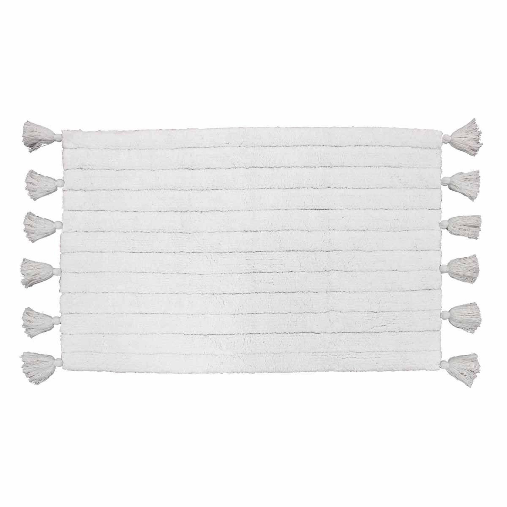 Douceur d'Intérieur Tapis de salle de bain  minatis  50x80cm blanc