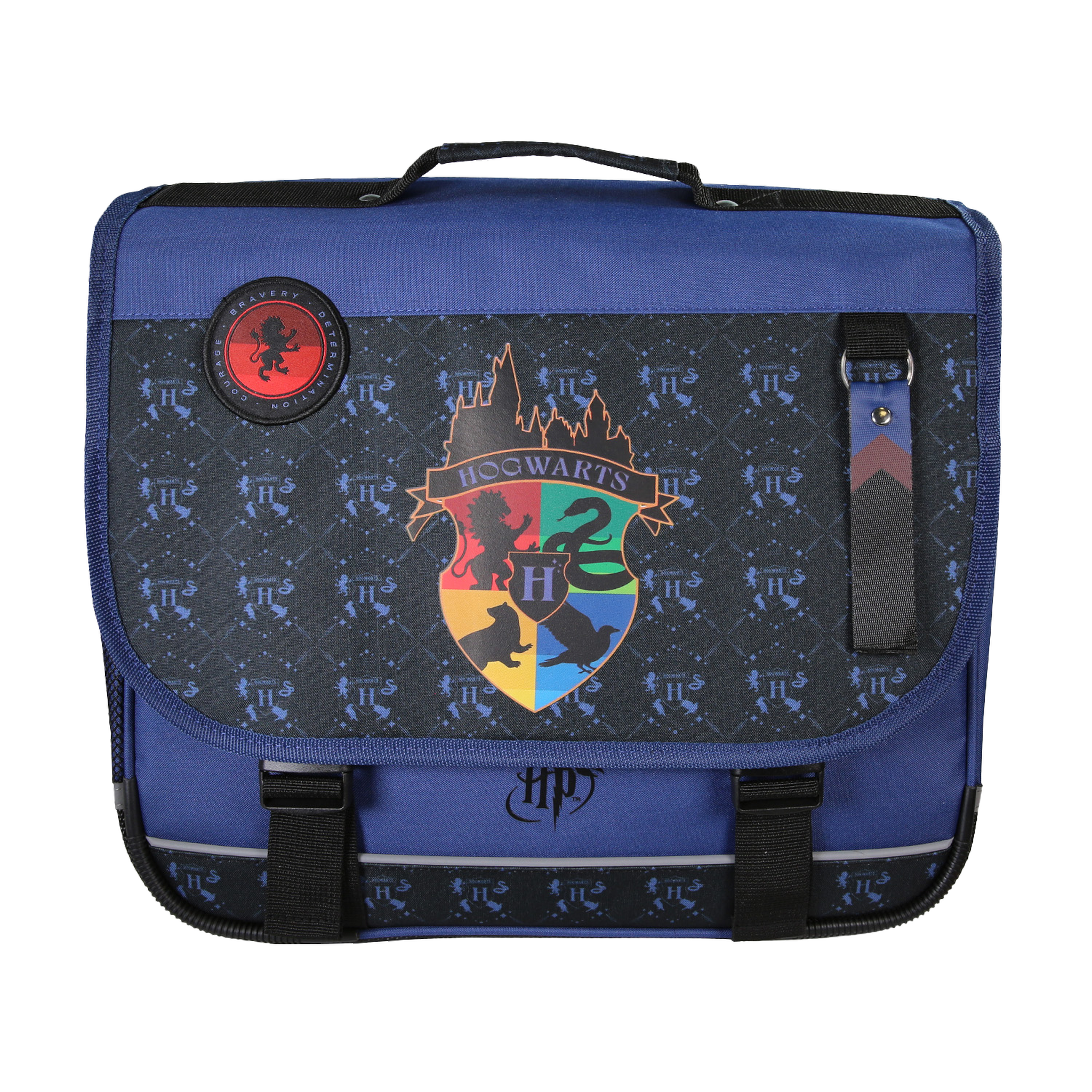 Bagtrotter Harry Potter - Cartable scolaire 38 cm Hogwarts - Bleu/Noir - 2 compartiments