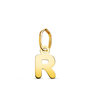 Voir la diapositive 1 : L'ATELIER D'AZUR Pendentif Or 18 Carats 750 Jaune - Initiale Lettre  R  - Chaine Offerte