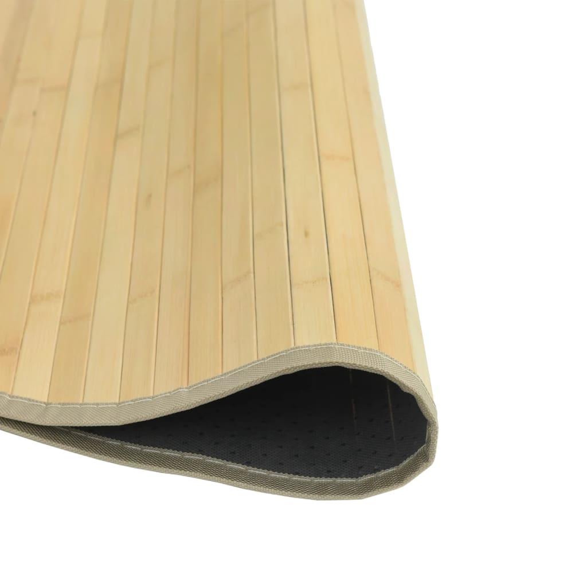 Voir la diapositive 4 : VIDAXL Tapis rond naturel clair 80 cm bambou