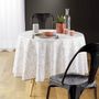 Voir la diapositive 3 : Paris Prix Nappe Ronde Imprimé  Solea  180cm Blanc