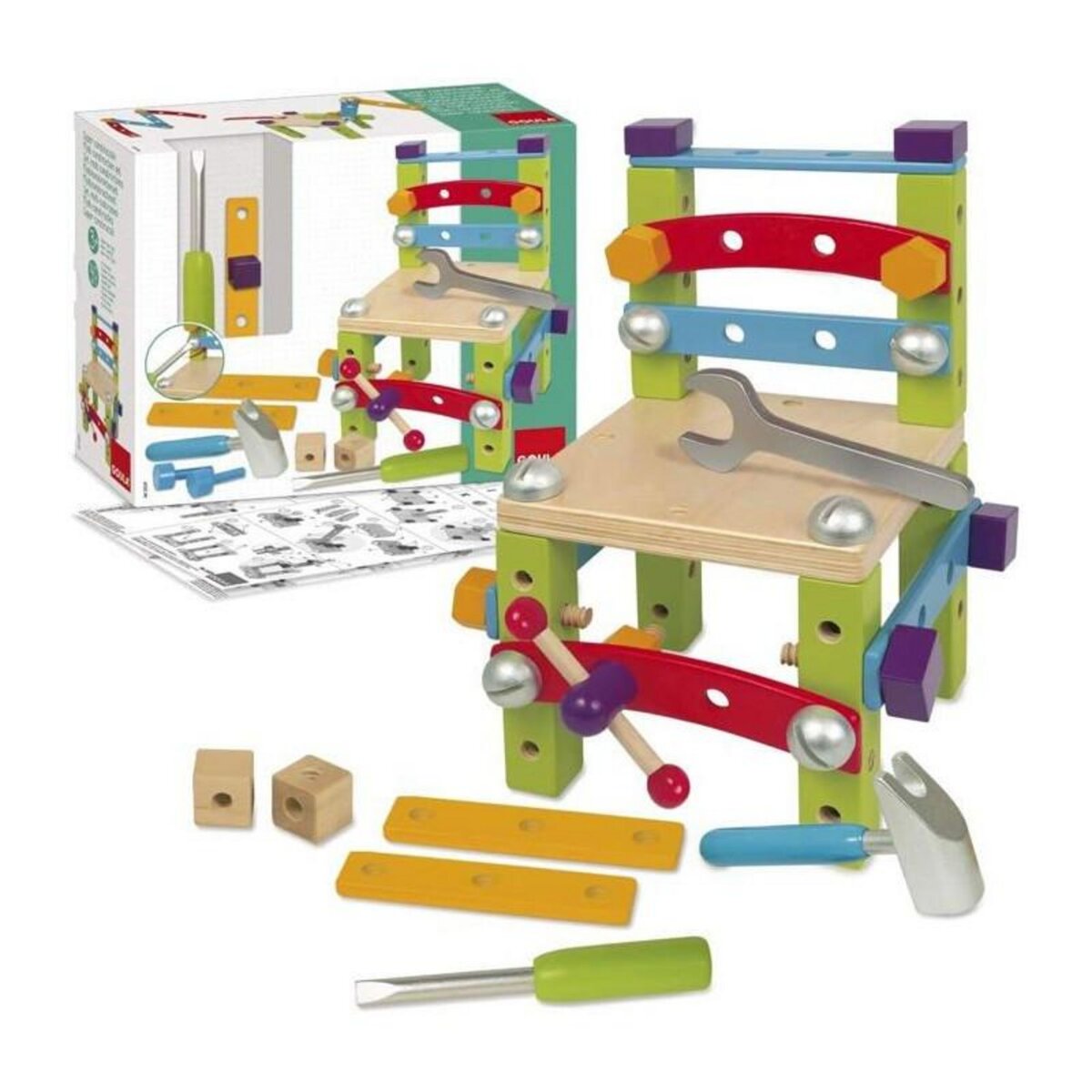 Goula Jeu de construction - GOULA - Set multi constructions - Construisez 7 modeles différents