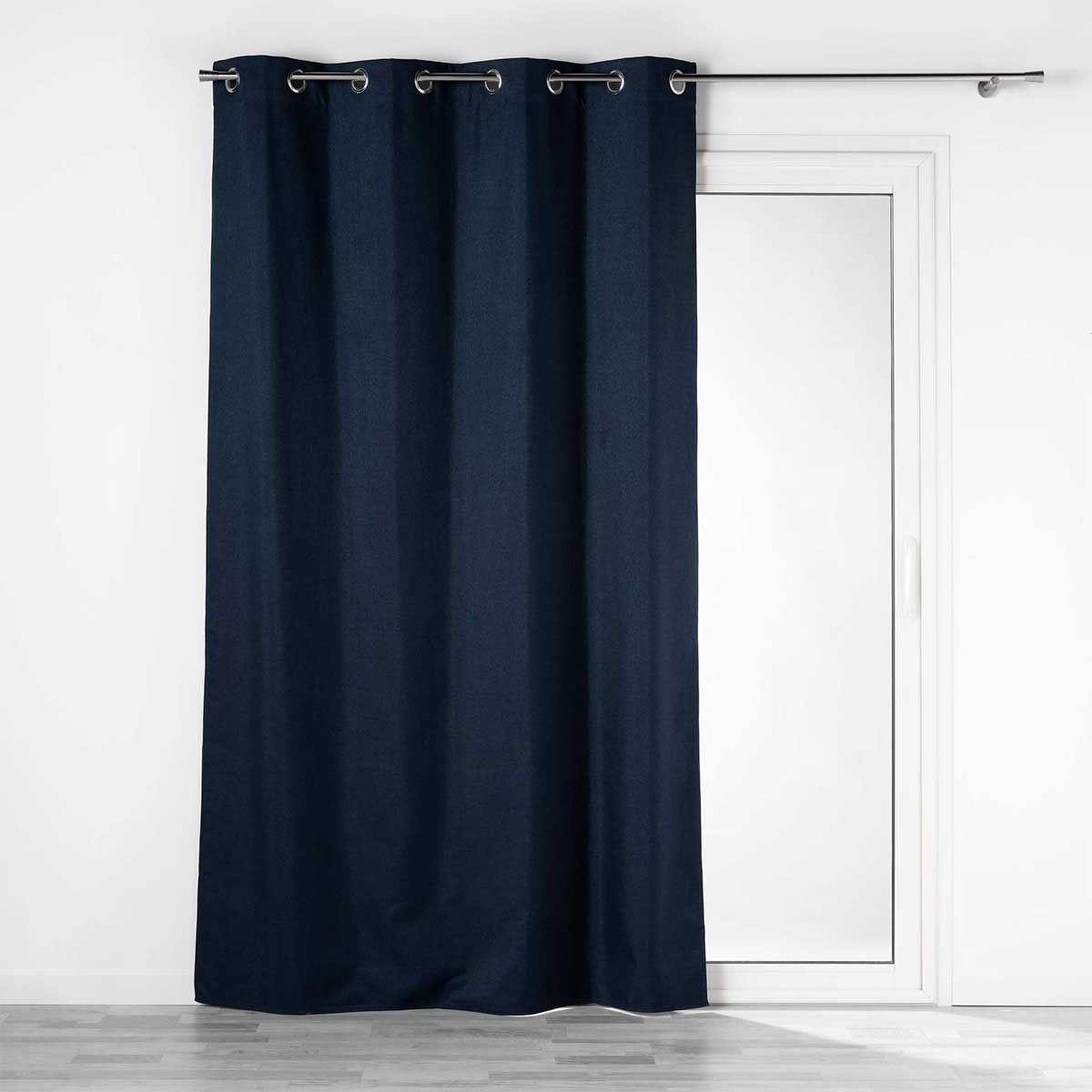 Douceur d'Intérieur Rideau occultant à œillets  crépuscule  140x260cm bleu