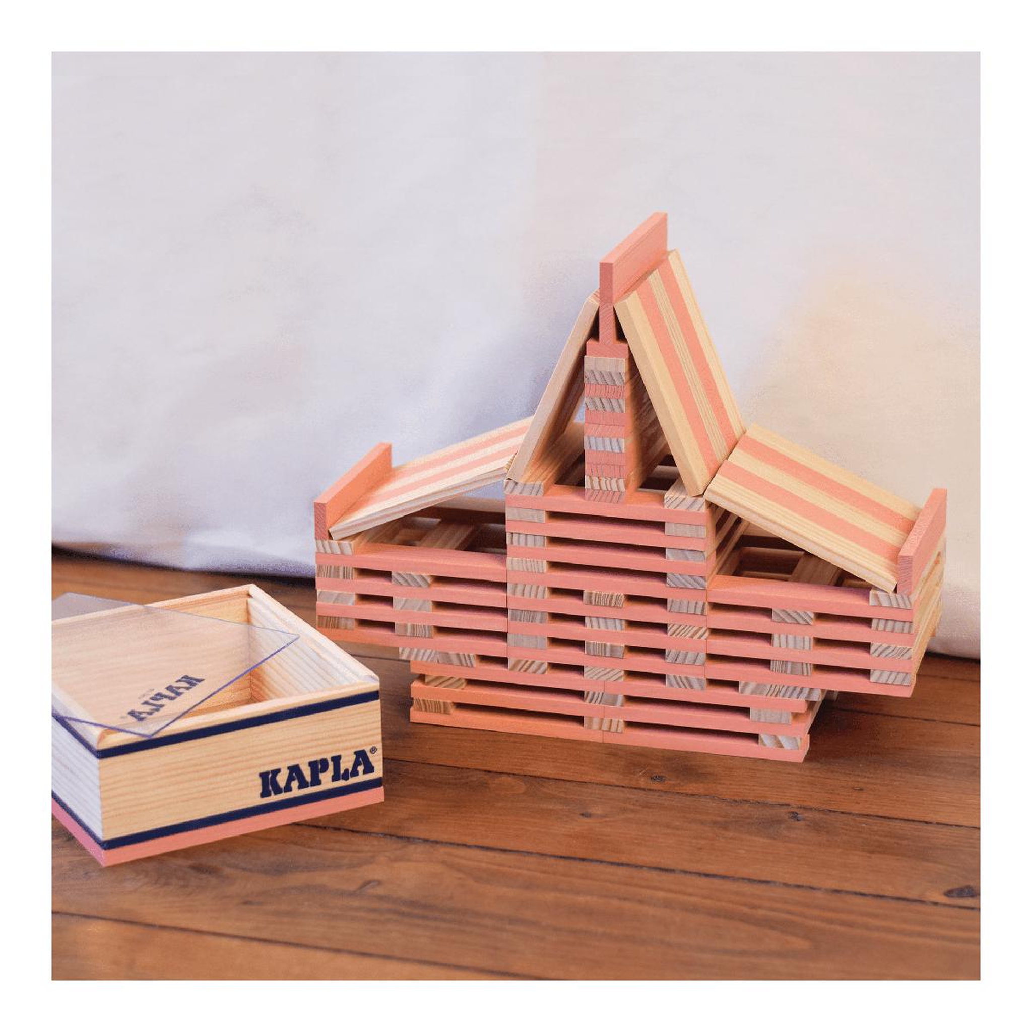 Voir la diapositive 3 : Kapla Carré 40 planchettes  - Rose