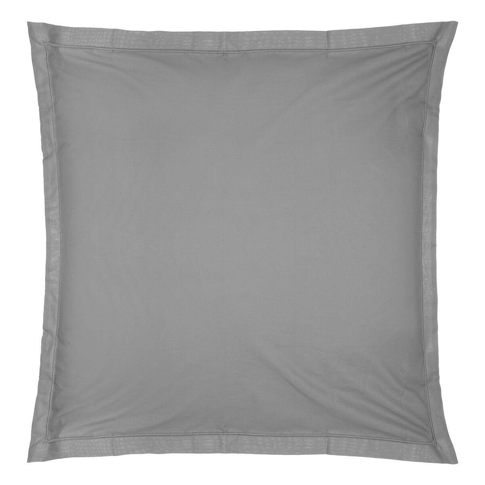 ATMOSPHERA Taie d'oreiller  percale  63x63cm gris