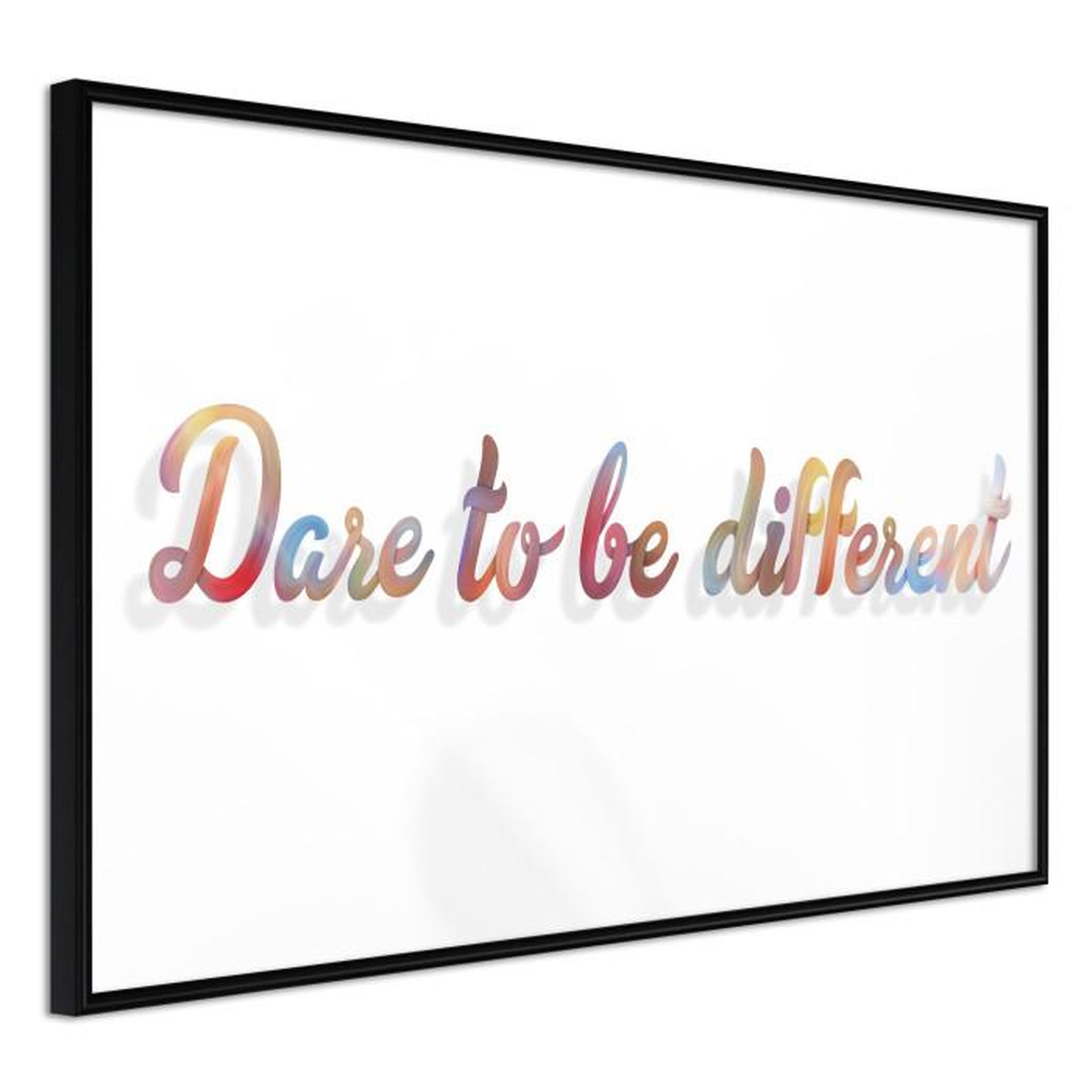 Paris Prix Affiche Murale Encadrée  Dare to Be Yourself. Coloris disponibles : Jaune, Noir