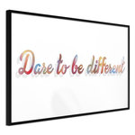 Paris Prix Affiche Murale Encadrée  Dare to Be Yourself. Coloris disponibles : Jaune, Noir