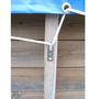 Voir la diapositive 2 : SUNBAY Bâche hiver pour piscine bois carrée MYRINA - 3 x 3 m