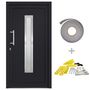 Voir la diapositive 2 : VIDAXL Porte d'entree Anthracite 98x200 cm