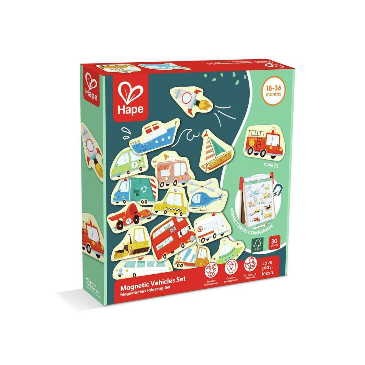 Hape Aimants - les moyens de transport