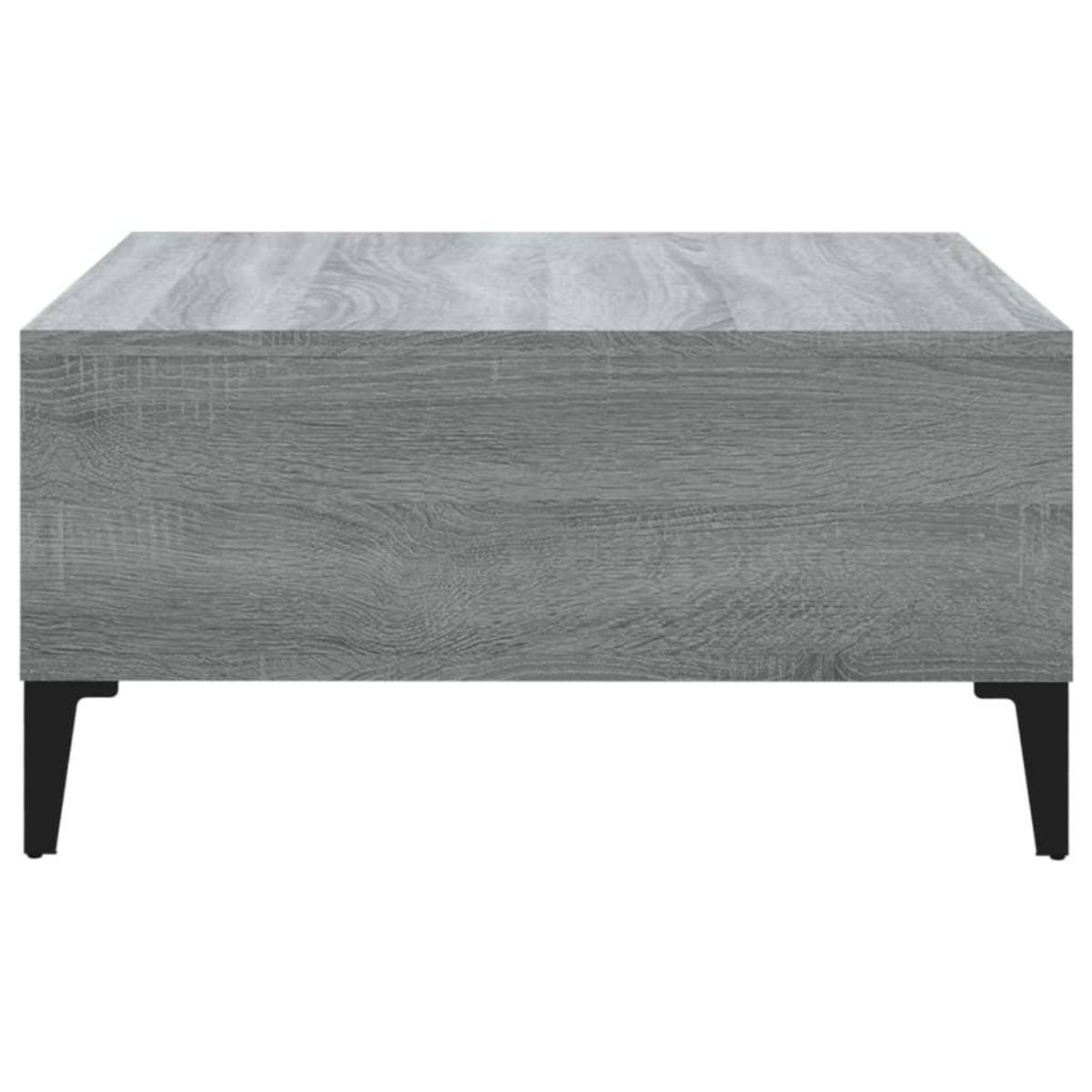 VIDAXL Table basse sonoma gris 60x60x30 cm bois d'ingenierie