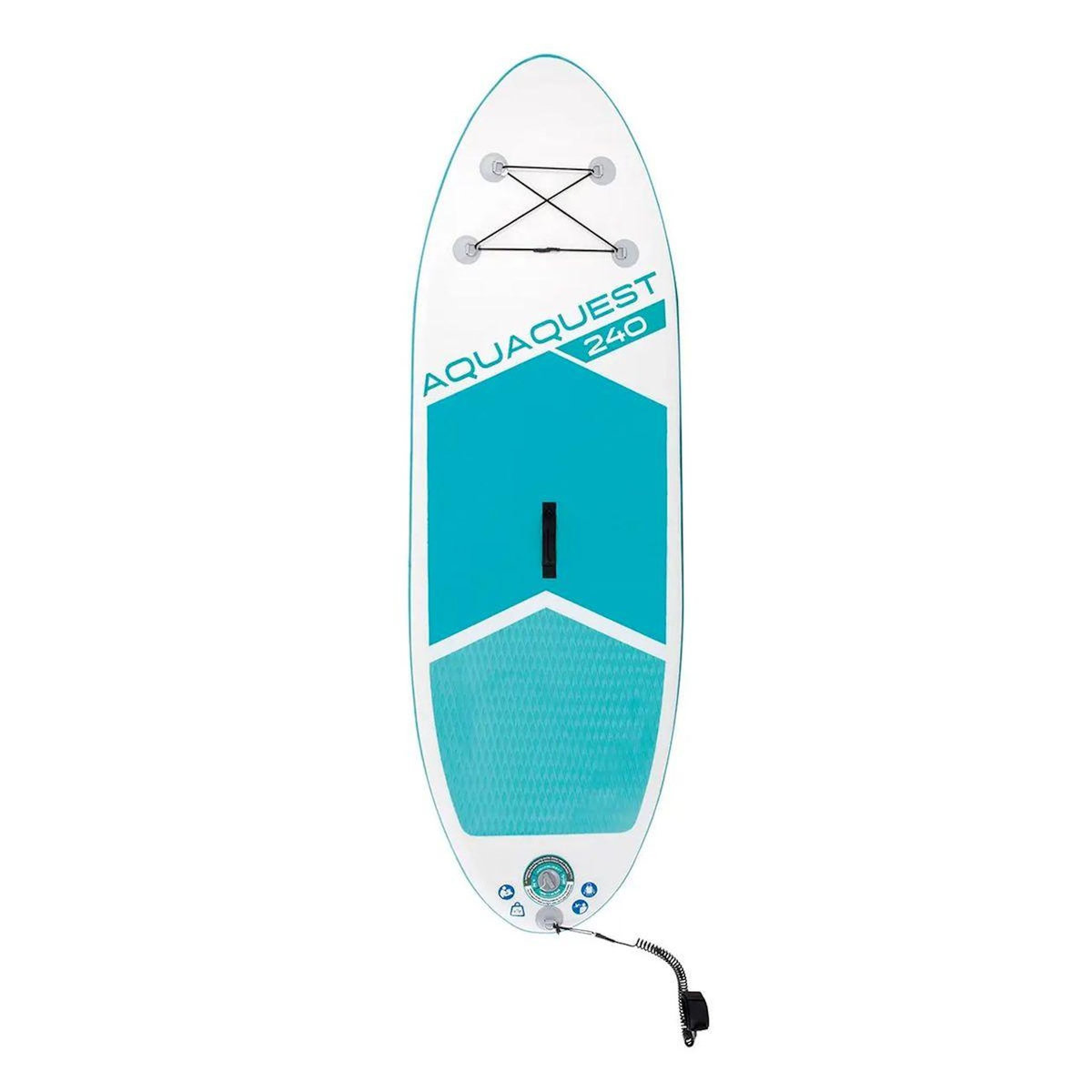 INTEX Paddle Gonflable  Aqua Quest  244cm Bleu & Blanc