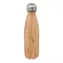 Bouteille Isotherme Inox  Effet Bambou  0,5L Beige
