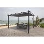 Voir la diapositive 3 : MARKET24 Pergola en aluminium CORDOBA - Gris - 4 x 3 m