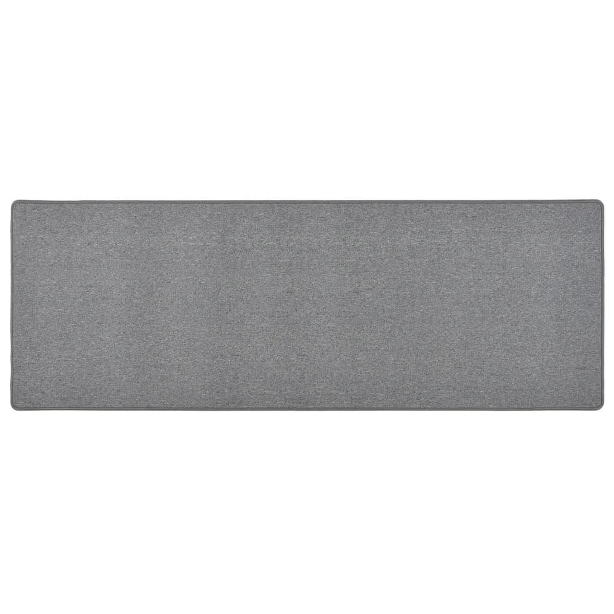 VIDAXL Tapis de couloir Gris fonce 80x250 cm