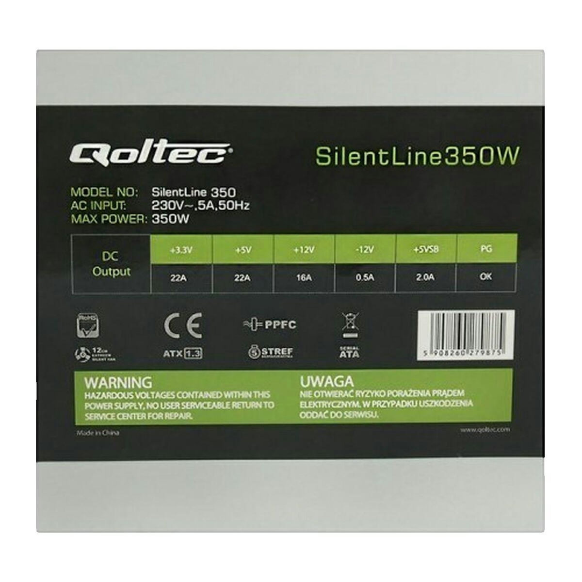 QOLTEC Alimentation Qoltec ATX 350W BULK 350W