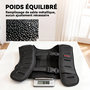 Voir la diapositive 6 : HOMCOM Gilet lesté veste lestée 8 Kg max. sangles réglables bandes réfléchissantes néoprène noir