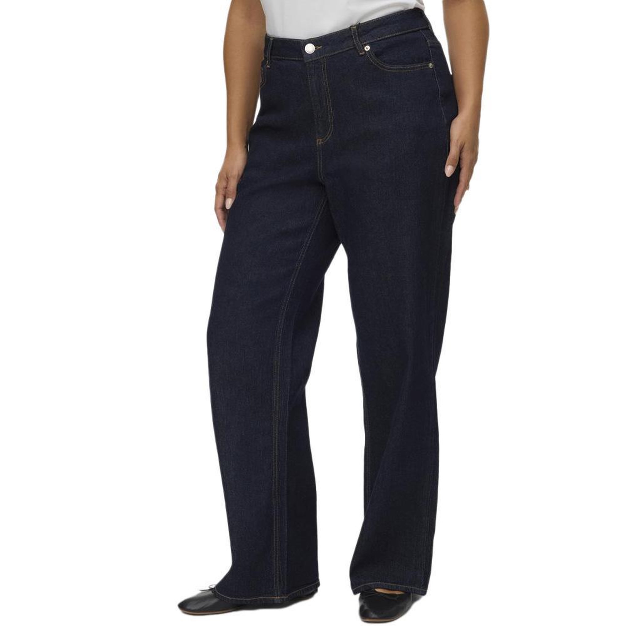 Vero Moda Jean Loose Bleu Femme Vero Moda Tessa. Coloris disponibles : Bleu