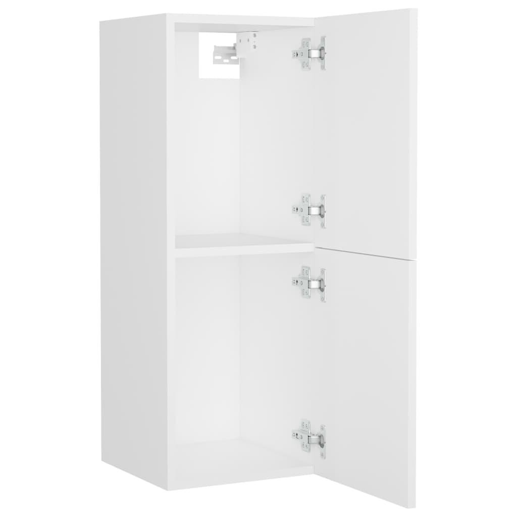 Voir la diapositive 4 : VIDAXL Armoire de salle de bain Blanc 30x30x80 cm Bois d'ingenierie