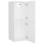 Voir la diapositive 4 : VIDAXL Armoire de salle de bain Blanc 30x30x80 cm Bois d'ingenierie