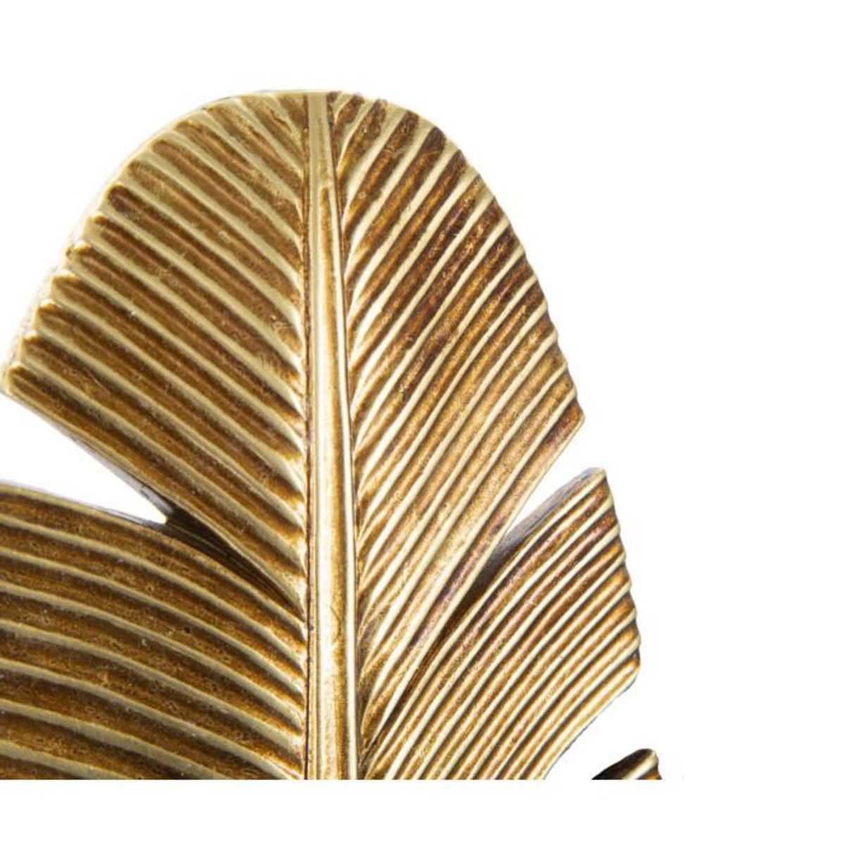 Paris Prix Bougeoir Mural Design  Feuille de Palmier  31cm Or