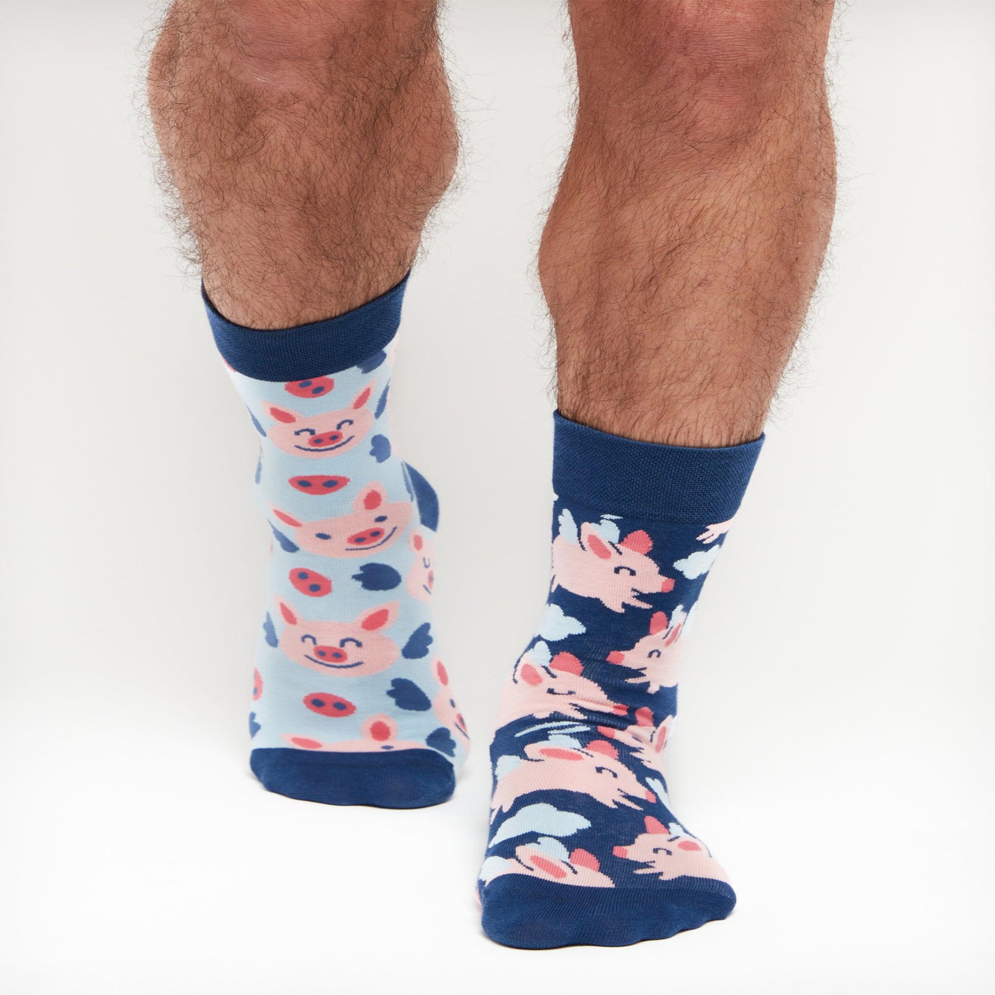 Voir la diapositive 2 : DEDOLES Chaussettes cochons ailés
