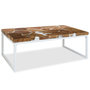Voir la diapositive 1 : VIDAXL Table basse Teck Resine 110x60x40 cm